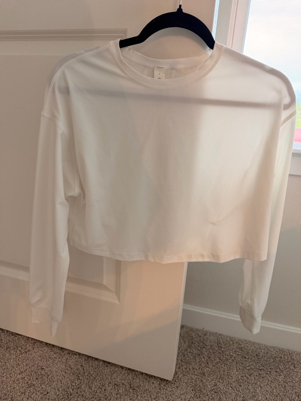 NWOT Cropped Long-Sleeve Top